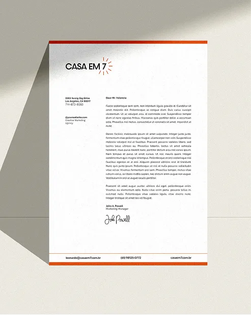 casa em 7 mockup papel timbrado