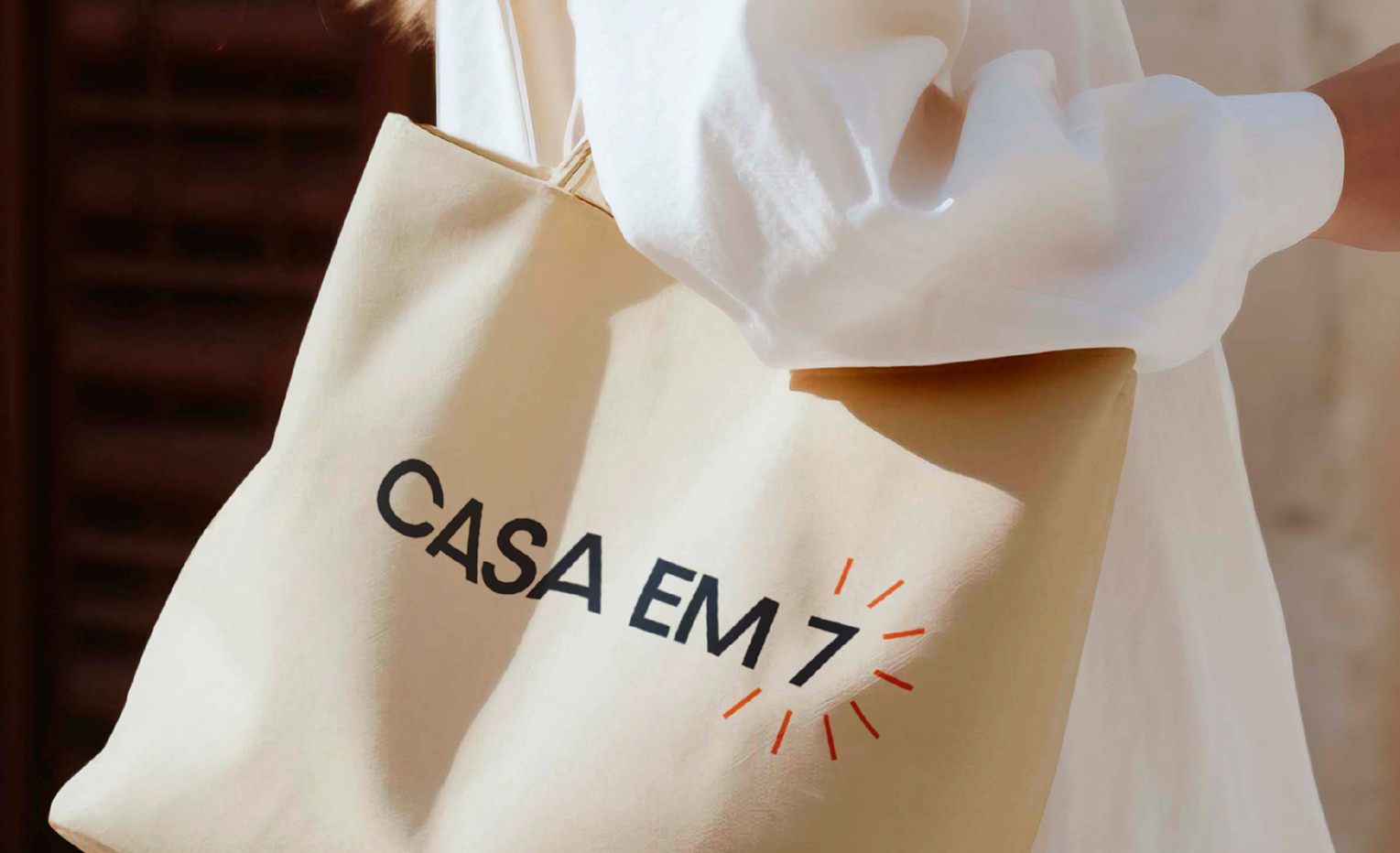 casa em 7 mockup bag