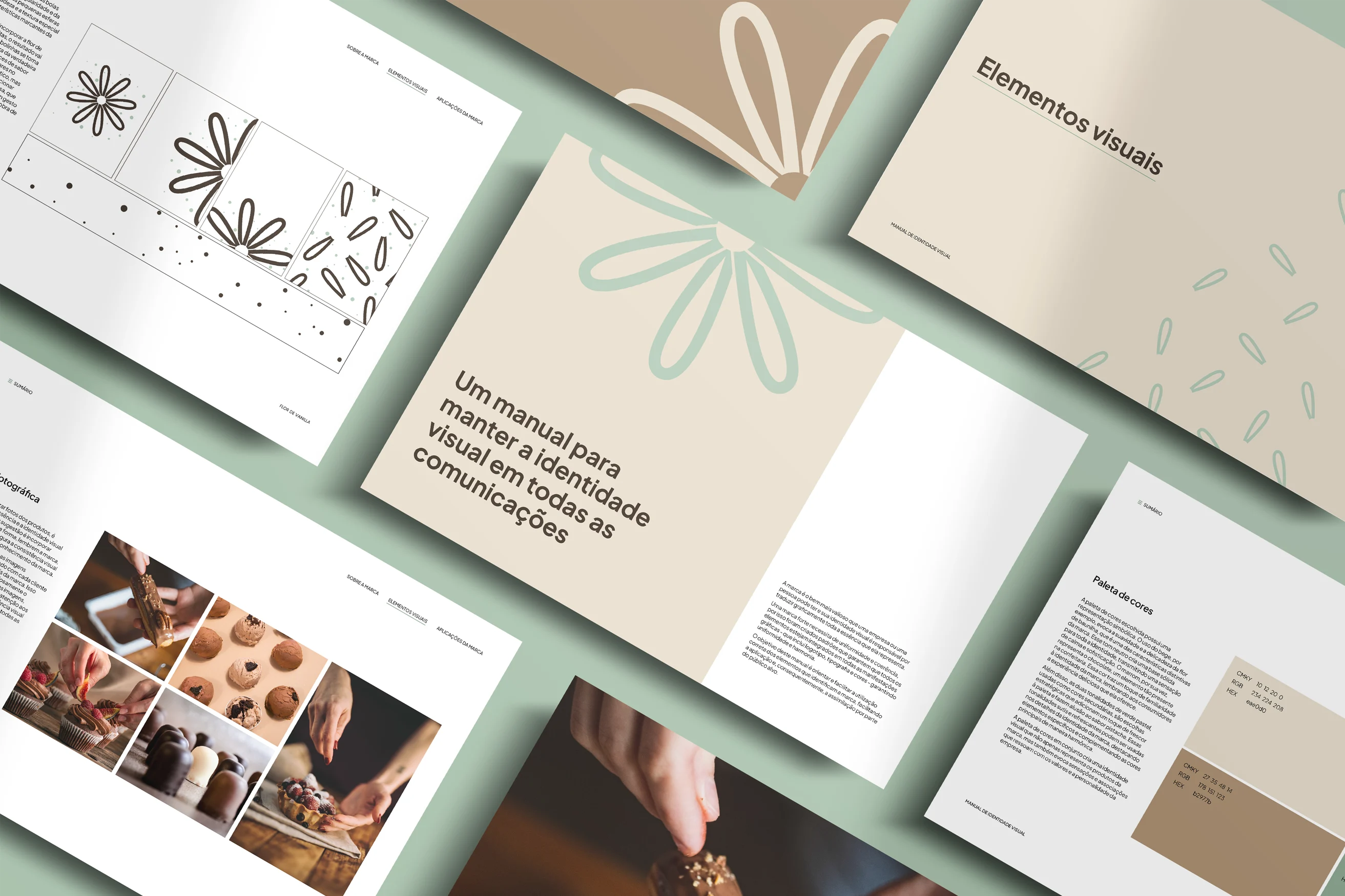 mockup manual da marca paginas